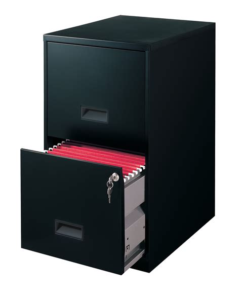 space solutions 2-drawer steel file cabinet with lock black|deep 2 drawer cabinet.